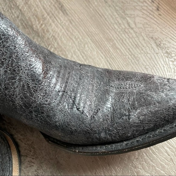 Safari exotic black leather boots size 8.5 - Picture 7 of 11